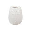 House of nature vase visage blanc birlik 22cm céramique