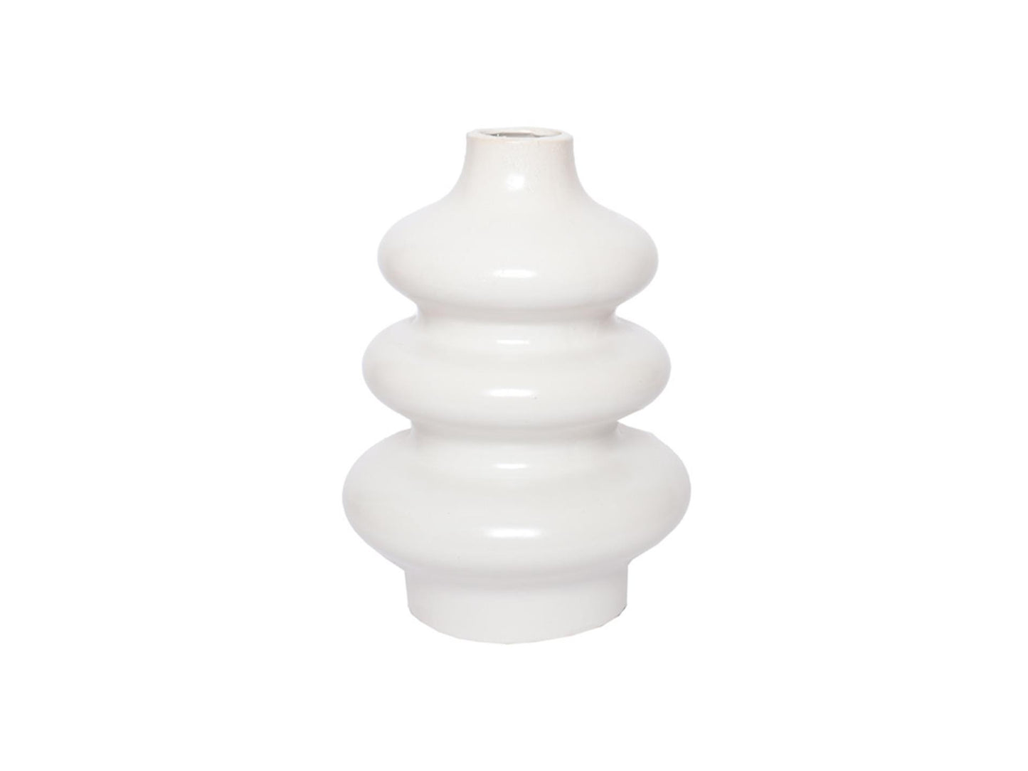 Vase Maison de la nature blanc telmen 28cm céramique