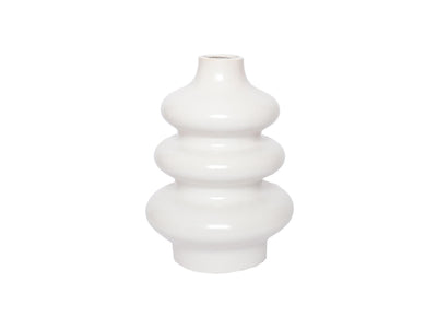 Vase Maison de la nature blanc telmen 28cm céramique