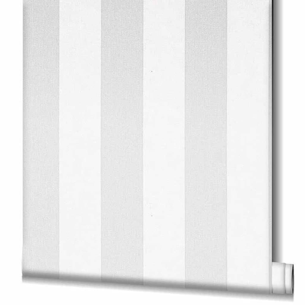 NOORDWAND NOORDWAND Fond d'écran Topchic Stripes gris clair et blanc