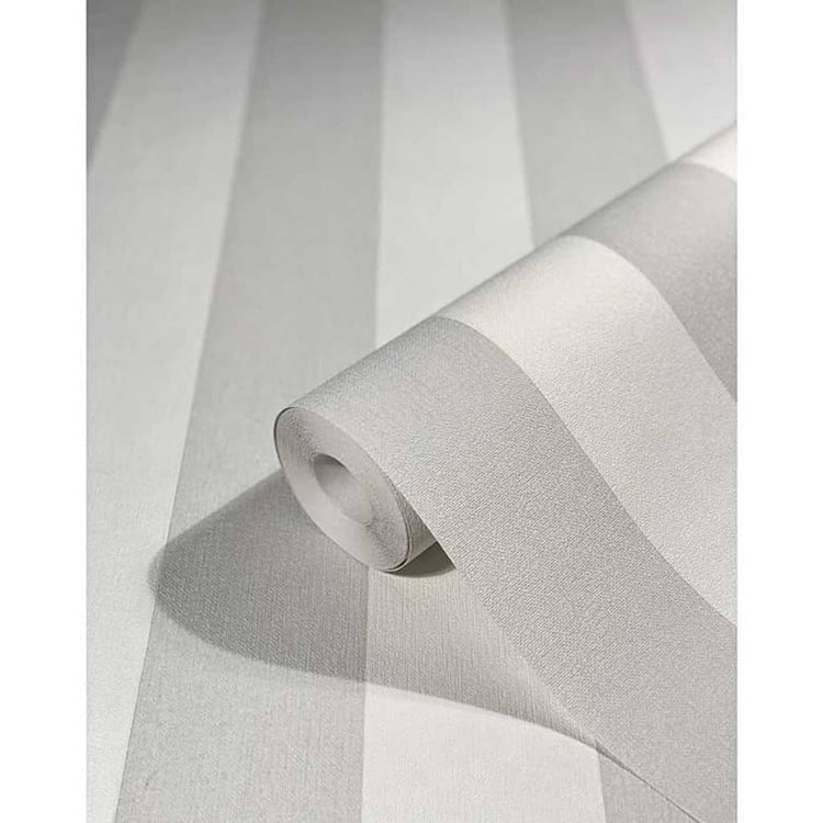 NOORDWAND NOORDWAND Fond d'écran Topchic Stripes gris clair et blanc