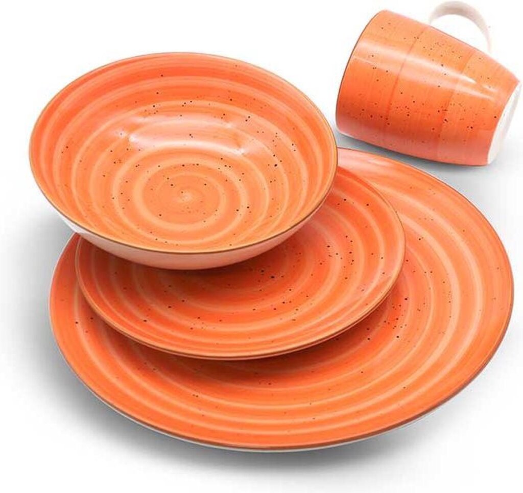 Michelino Michelino Service Set Oranje 16 parties pour 4 panneaux de persoons