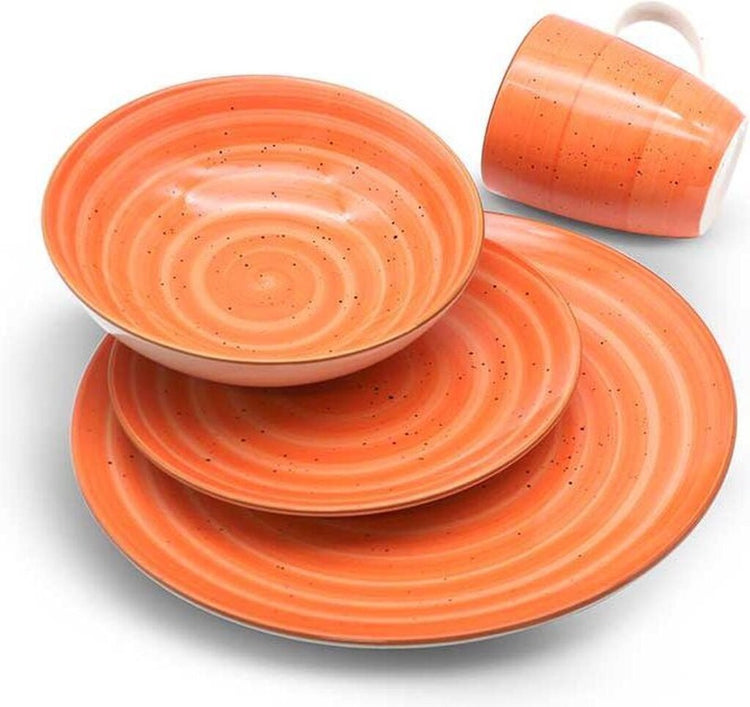 Michelino Michelino Service Set Oranje 16 parties pour 4 panneaux de persoons