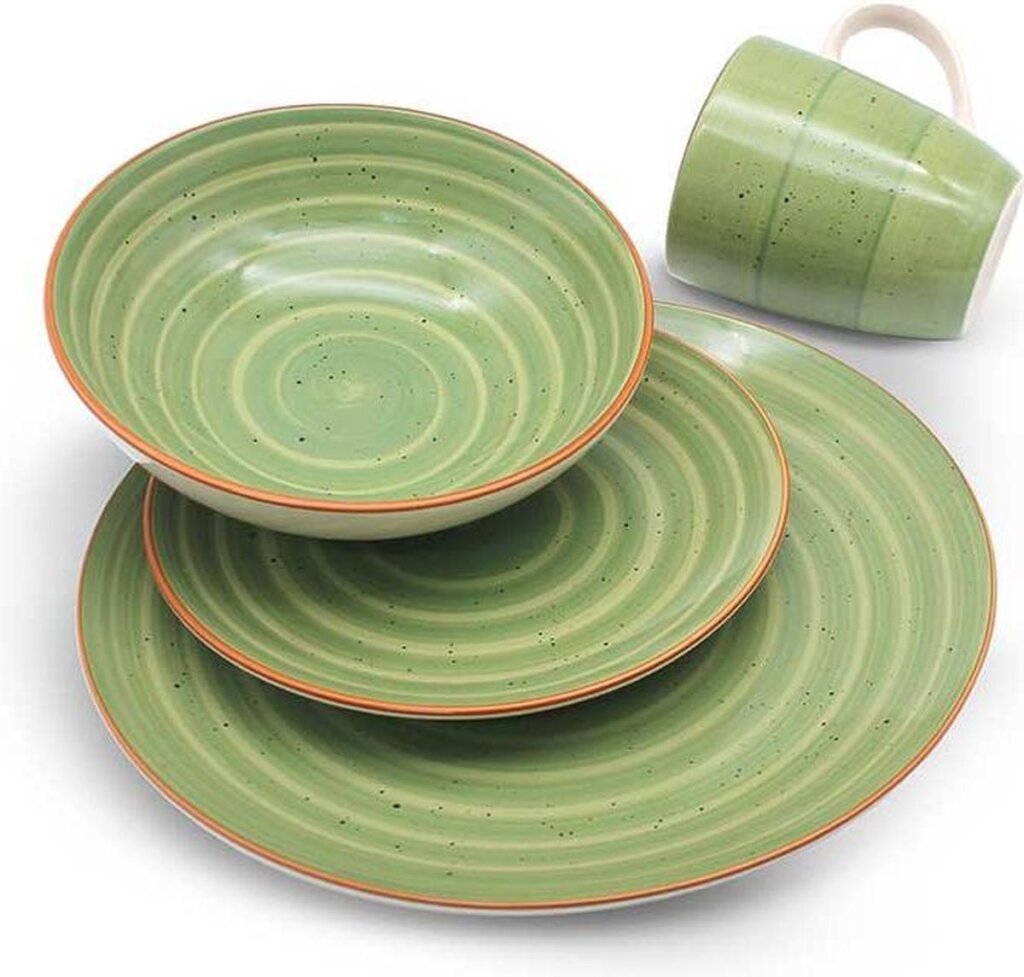 Michelino Michelino Service Set Green 16 pièces pour 4 panneaux Panneaux