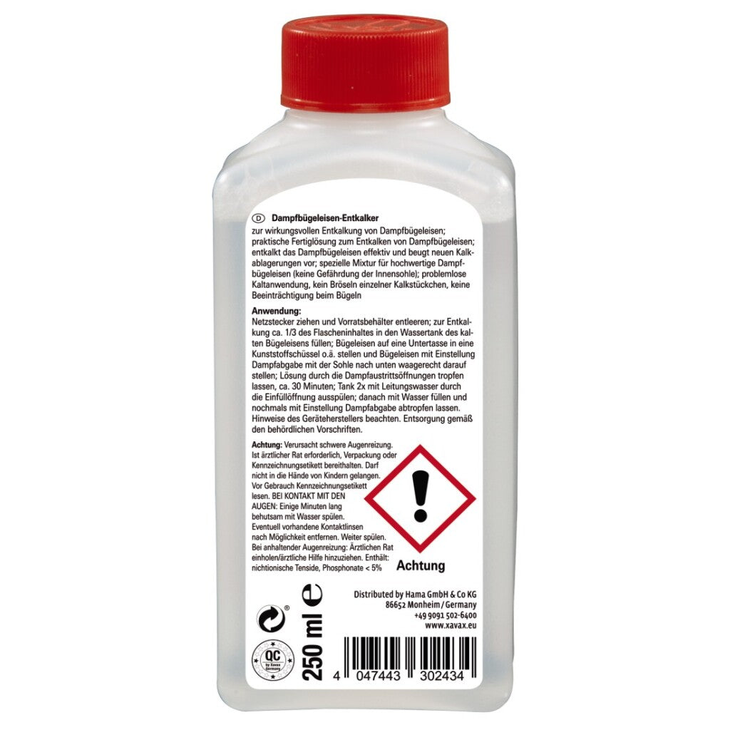 Xavax Xavax Descaler pour les fers à vapeur 250 ml