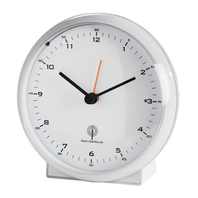 Hama réveil radio-piloté Elegance Pro blanc silencieux