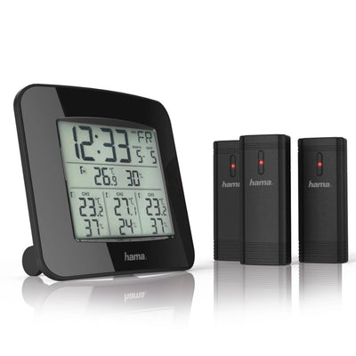 Hama Weather Station EWS Trio avec trois capteurs noirs