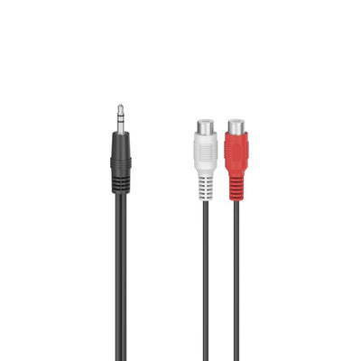 Hama adaptateur audio 2x couplage Cinch - fiche jack 3,5 mm stéréo