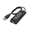 Hama Hub USB 4 ports USB 2.0 480 Mbits interrupteur marche/arrêt