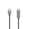 HAMA VIDEO Cable DisplayPort-St. Trade HDMI; -st. Ultra-HD 4K @ 60Hz ALU 1,50 m