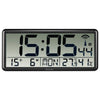 Horloge murale Hama Digital Radio Black