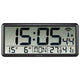 Horloge murale Hama Digital Radio Black