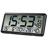 Horloge murale Hama Digital Radio Black