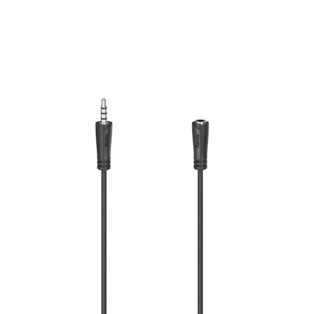 Câble d'extension de casque HAMA 4pol. Stéréo d'embrayage de cric de 3,5 mm 1,5 m