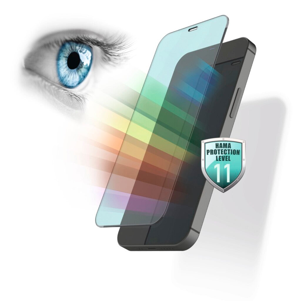 HAMA 3D-Full-Screen-Protection Gluelight Anti-Bluelight + Antibacte. iPhone 13 Mini