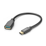 Hama Câble adaptateur USB OTG fiche USB-C - connexion USB-A 15 cm noir - afbeelding 3
