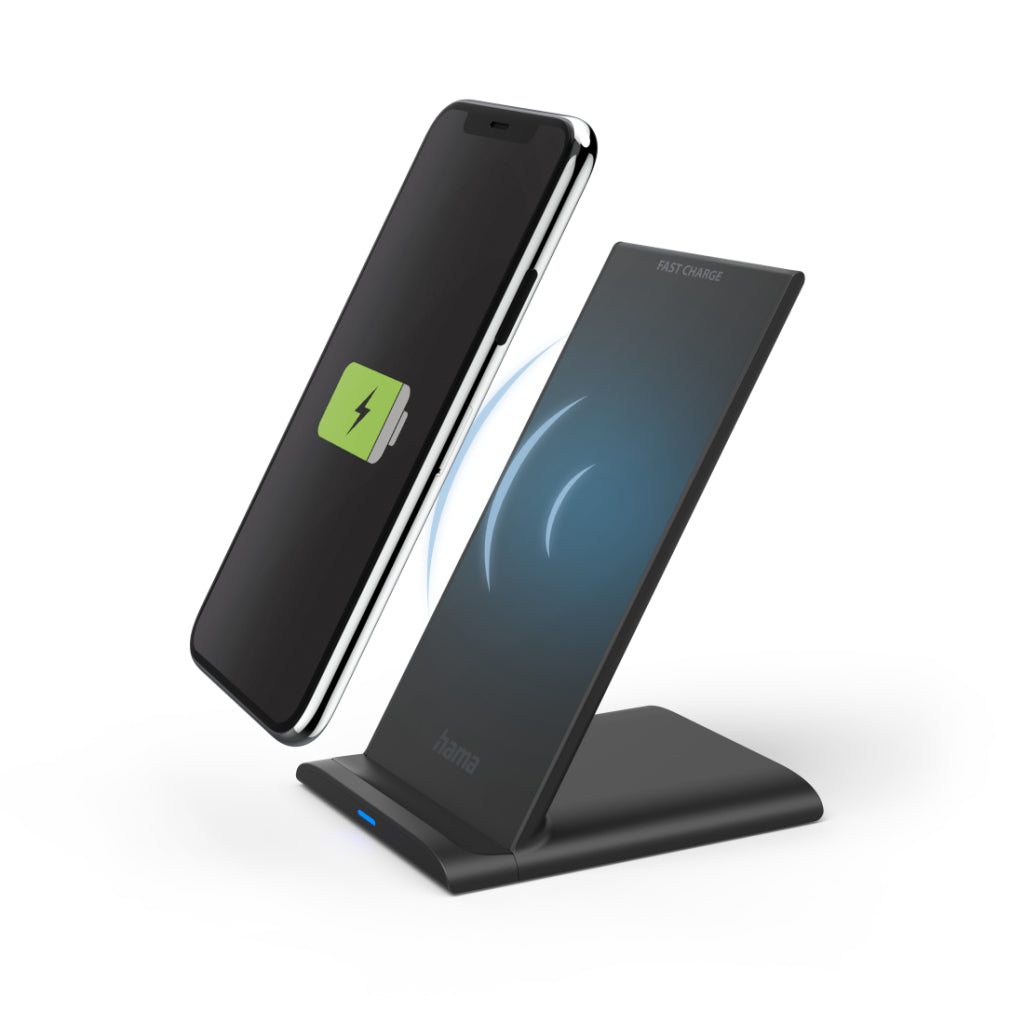 HAMA Wireless Charger Qi-Fc10s 10 W Smartphone Wireless Smartphone Chemin Black