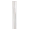 Hama Goulotte de câbles autocollante demi-ronde 100x1,1x1 cm 4 pièces PVC blanc