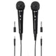 Thomson m135d ensemble karaoké microphone dynamique noir