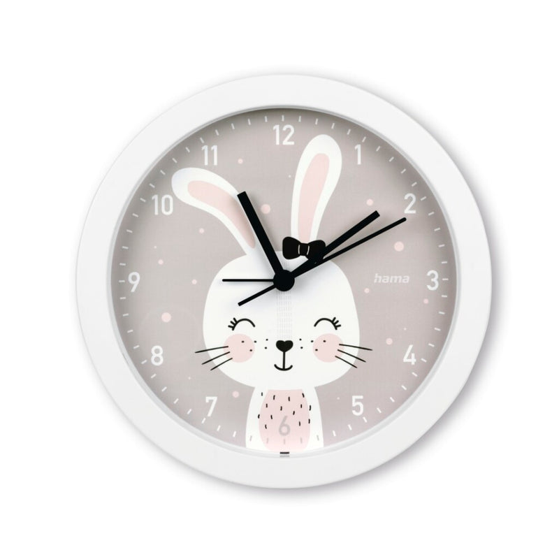 Hama horloge pour enfants Maui ne tic-tac, horloge de table avec fonction réveil, ø 16 cm