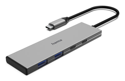 Hama Hub USB-C 4 ports 2x USB-A 2x USB-C USB 3.2 Gen2 10 Gbit S PD Alu