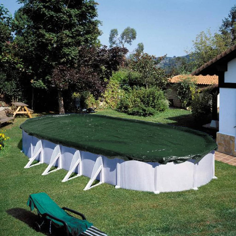 Summer Summer Summer Fun Hiver Pool Couvre de la piscine ovale 800 cm PVC Green