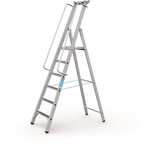Escalier plateforme Zarges + main courante meistertritt s 6tr