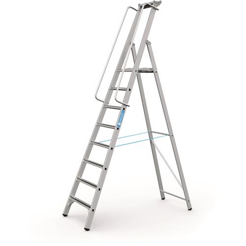 Escalier plateforme Zarges + main courante meistertritt s 8tr