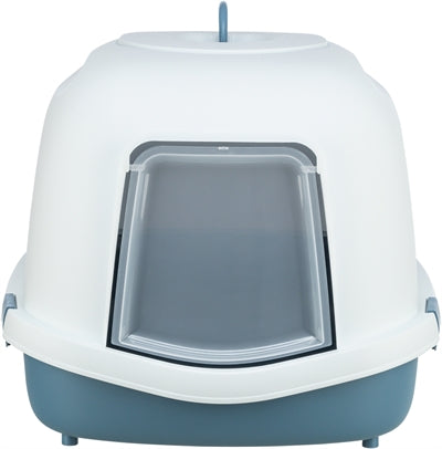 Trixie Cat Box Primo xxl Top avec du capot bleu blanc