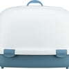 Trixie Cat Box Primo xxl Top avec du capot bleu blanc