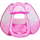 Tente de jeu avec 100 balles rose