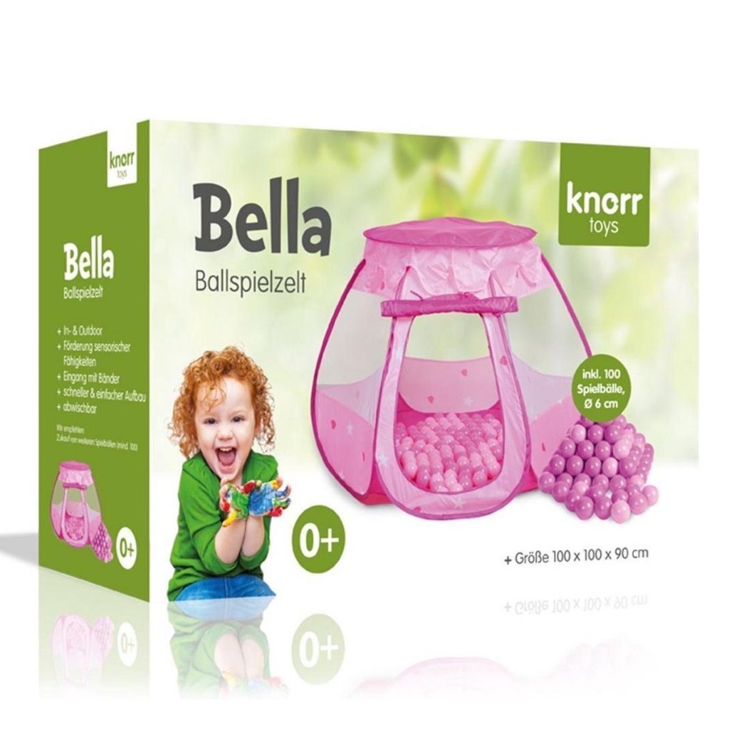 Tente de jeu avec 100 balles rose