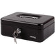 Tirelire en acier 20,4x15x7,4cm 3 compartiments noir