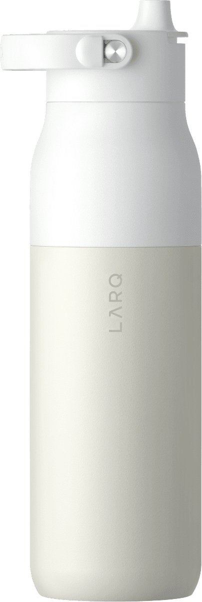 Larq purevis 2 usage quotidien, fitness, marche, sport 680 ml acier inoxydable beige, blanc
