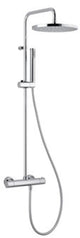 Plieger royal - set de douche avec douche à effet pluie ø25cm + douchette - thermostatique - chrome