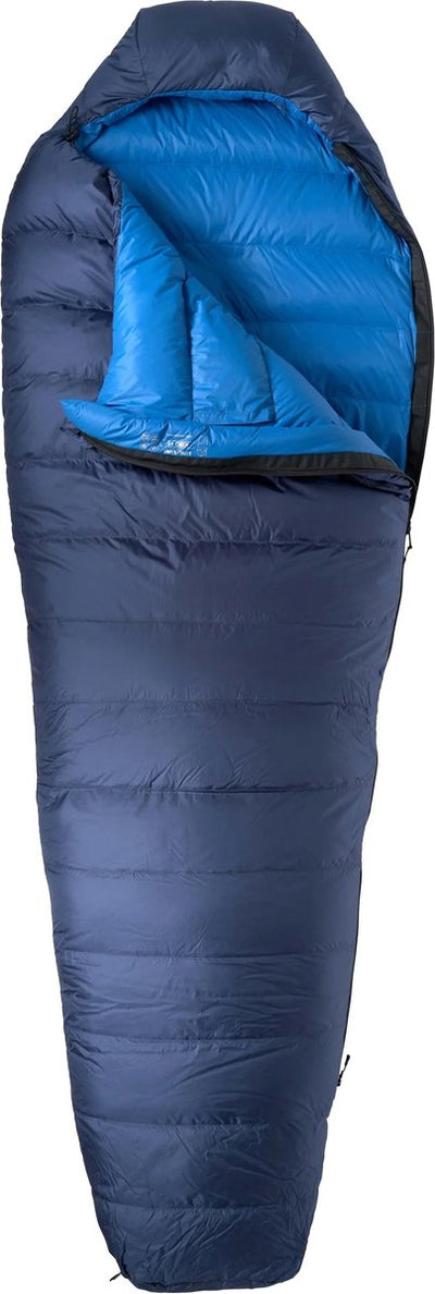 Lowland outdoor - kibo +5 - sac de couchage momie en duvet +5°c - 795 gr - 225x80 cm - bleu