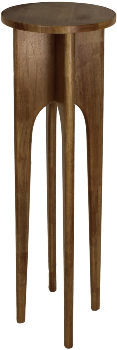 Table de collection HD bois d'hévéa naturel 34x34x120cm