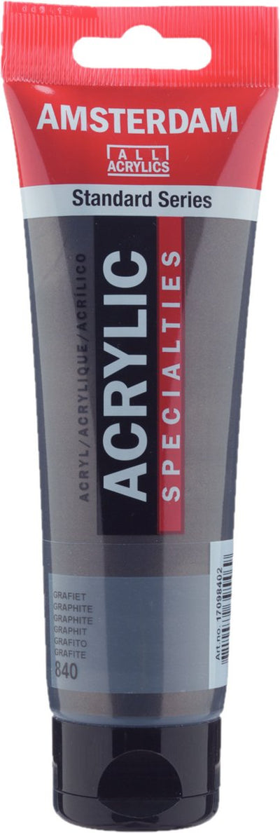 Tube de peinture acrylique série standard Amsterdam 120 ml graphite 840