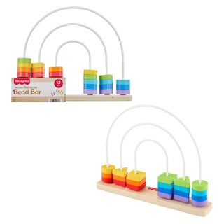 Boulier en bois Fisher-Price arc-en-ciel