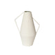 House of nature vase cadiz métal 26cm blanc