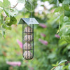 Porte-ampoule Trixie Mezen avec toit 4 boules de noir en métal