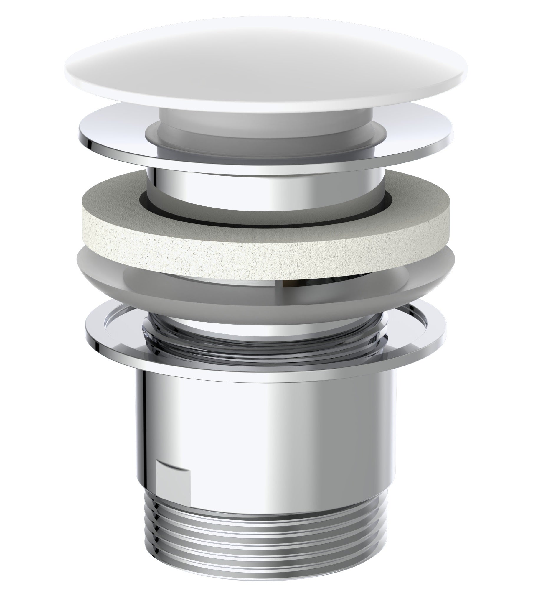 Schütte schütte conception du bouchon de vidange 1¼ x65 mm blanc