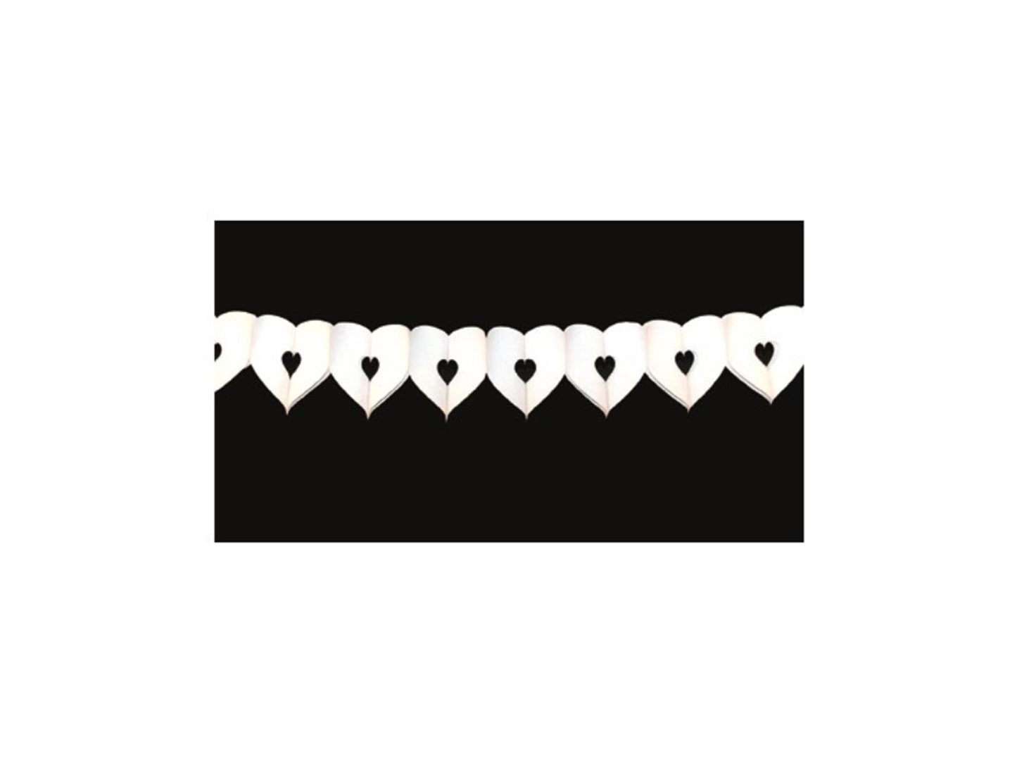 Guirlande Haza coeur blanc 6 mtr