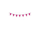 Haza drapeau ligne 10m plastique rose vif