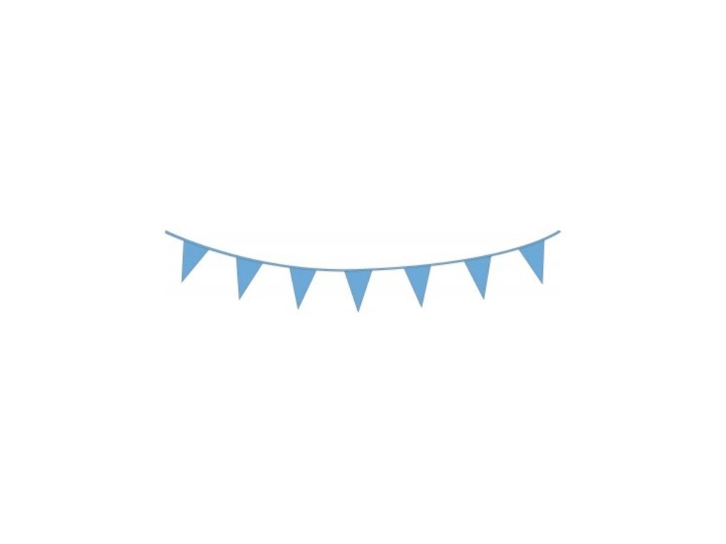 Haza drapeau ligne 10mtr plastique bleu clair