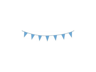 Haza drapeau ligne 10mtr plastique bleu clair