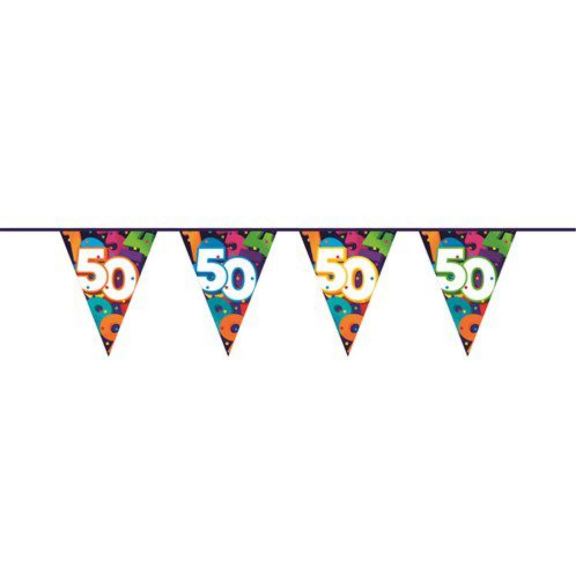 Ligne de drapeau Haza 10mtr chiffres 50 ans