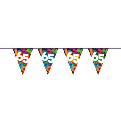 Ligne de drapeau Haza 10mtr chiffres 65 ans