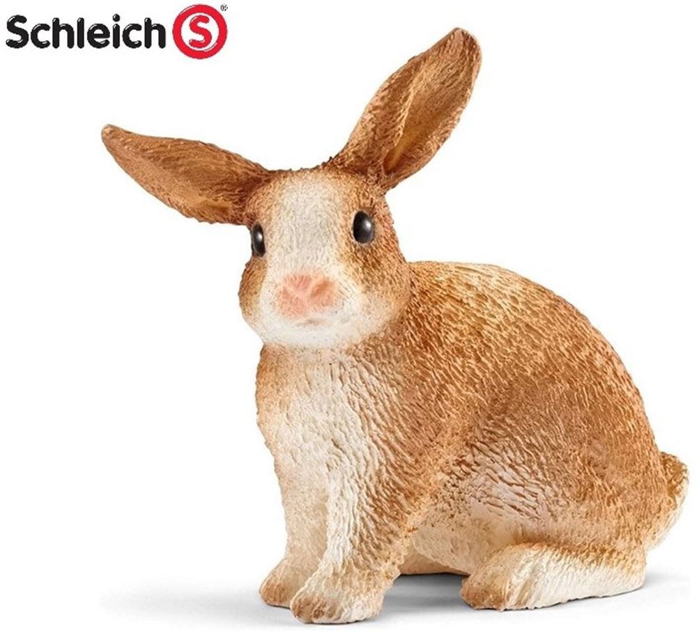 Lapin du monde de la ferme Schleich. 4x4 cm. 3+
