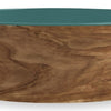 Tarhong Food Bowl chien olive mélamine houtprint sarcelle vert mer vert